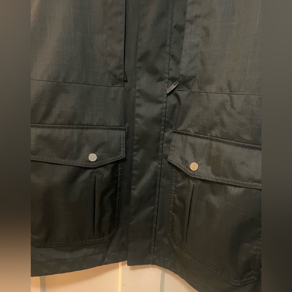 Columbia Men's Black Raincoat Horizons Pine II Interchange Jacket Omni Tech L XL - Picture 4 of 9